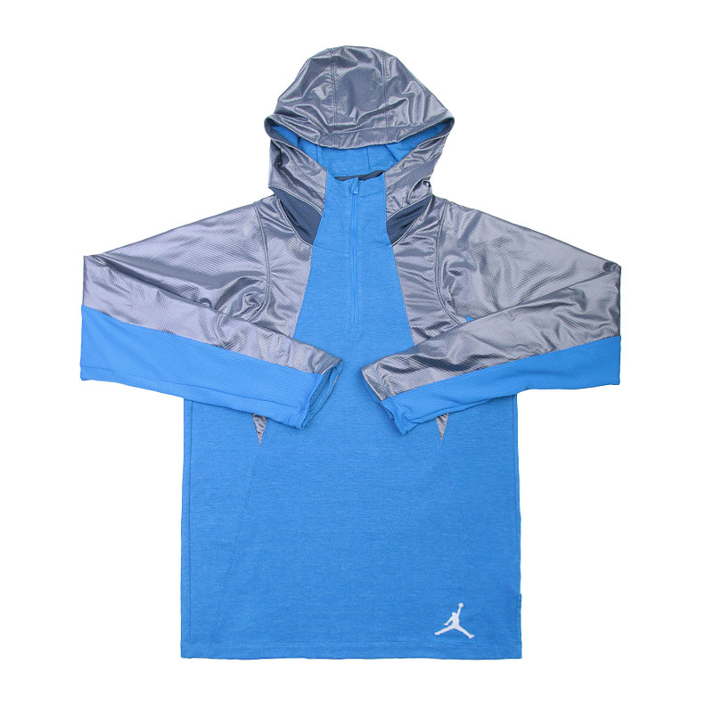 мужская синяя толстовка Jordan AJ Stay Warm Fitted Shiel 689802-453 - цена, описание, фото 1